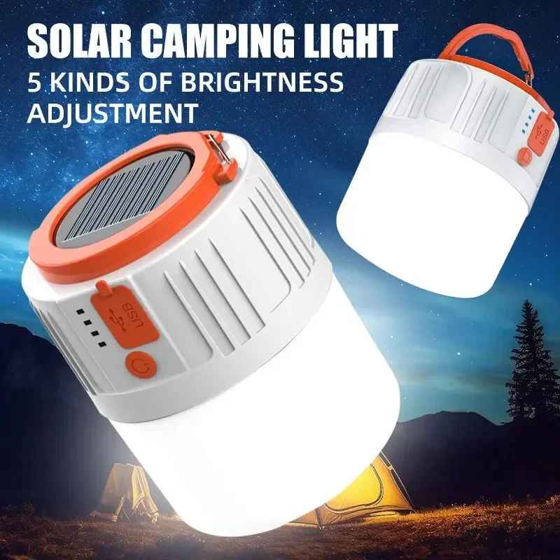 Solar Emergency Charger - LED Solar Charging Light Energy-saving USB