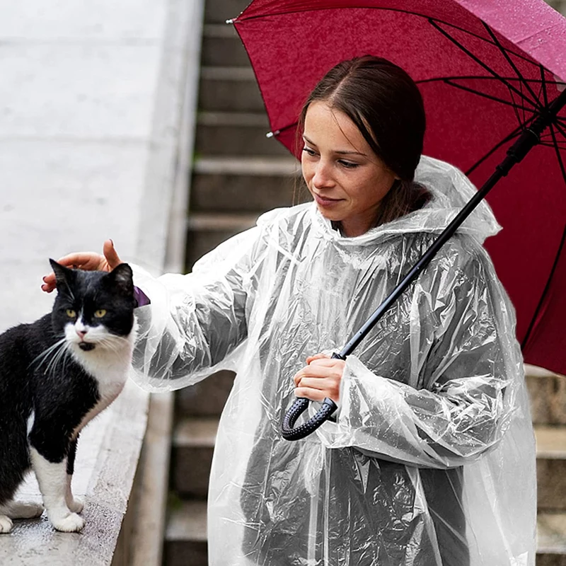 6Pcs Disposable Waterproof Rai - Emergency Poncho Rain review and price
