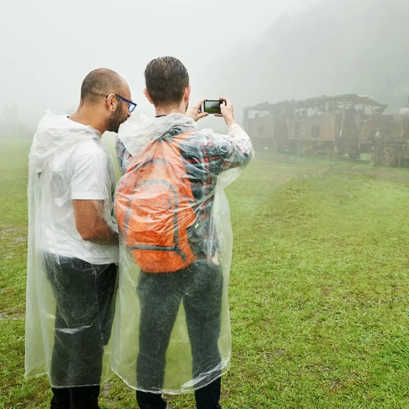 6Pcs Disposable Waterproof Rai - Emergency Poncho Rain review and price