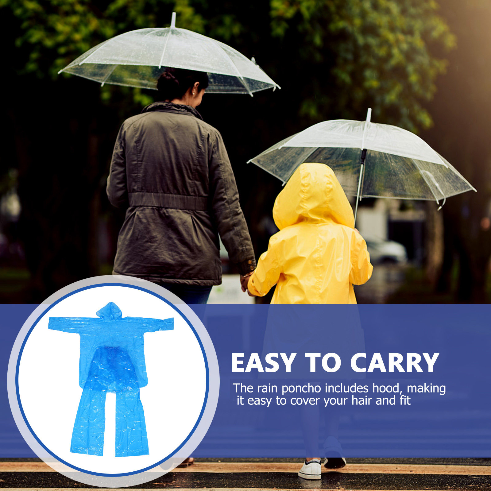 Emergency Rain Poncho Set Clea - Emergency Poncho Rain review and price
